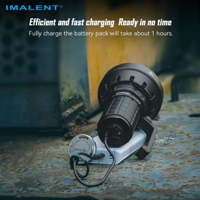 IMALENT SR16 LED Zaklamp | 55000 Lumen Krachtige Straal 1715m | Outdoor & Pro Gebruik
