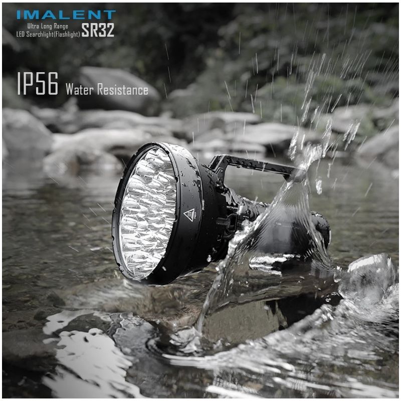 IMALENT SR32 krachtige LED zaklamp 120000 lumen voor buitenverlichting straalafstand 2080m lange looptijd