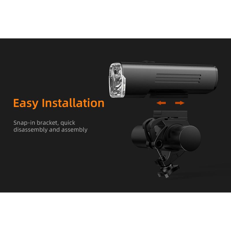 SUPERFIRE BL12 1300LM Fietskoplamp USB Oplaadbaar 4800mAh LED-koplamp Fietslamp Fietsen