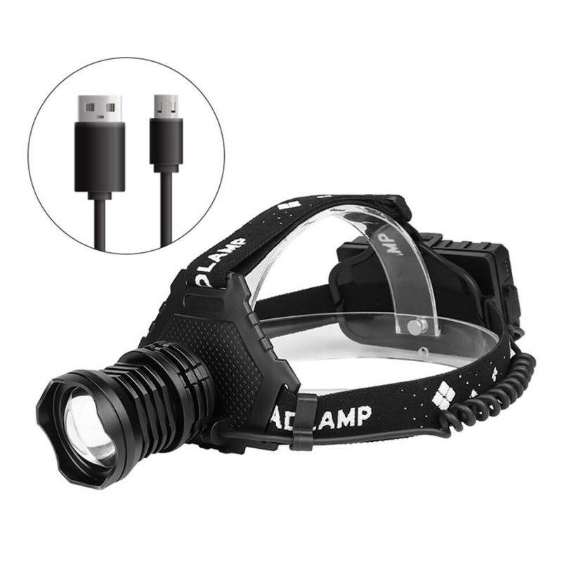 Krachtige XHP70 LED-koplamp 8000LM USB oplaadbaar IPX5 waterdicht verstelbare modi ideaal voor kamperen vissen
