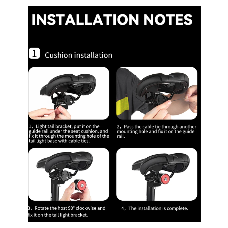 TOWILD TL05 Achterlicht LED Fietsverlichting Slimme Auto Remsensor USB Opladen IPX6 Waterdicht Veiligheidslicht
