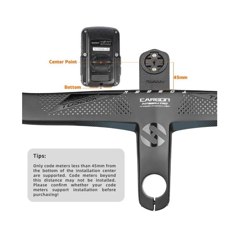 TOSEEK TR5500 racefiets stuur met volledig koolstofvezel stuurpen en geïntegreerde fietsaccessoires ultralicht