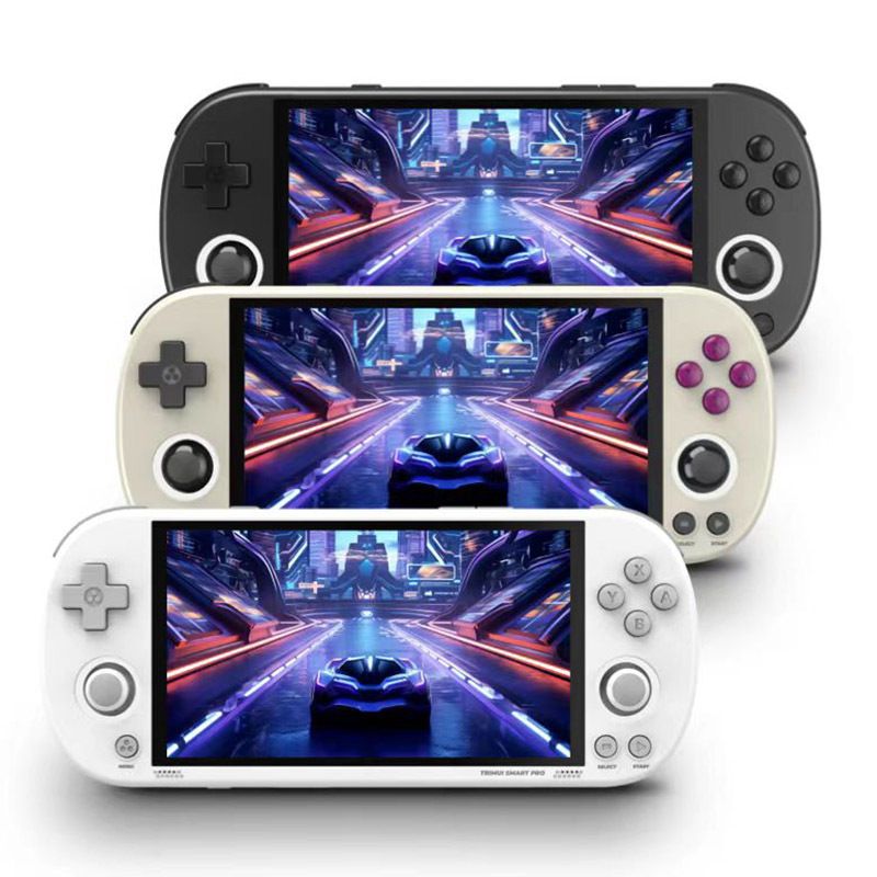 Trimui Smart Pro Vintage draagbare gameconsole draadloze gaming met 4,96 inch HD IPS-scherm en lange batterijduur