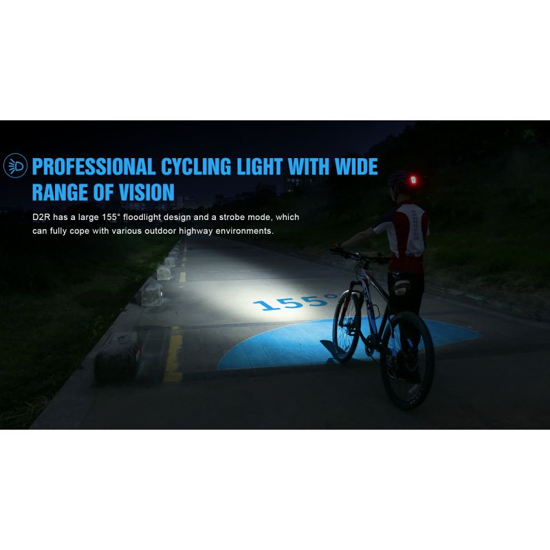 TrustFire D2R Fietslicht 450LM Fietslamp Type-C Oplaadbaar Waterdicht IP66 Helderheid Fietsverlichting Veiligheid