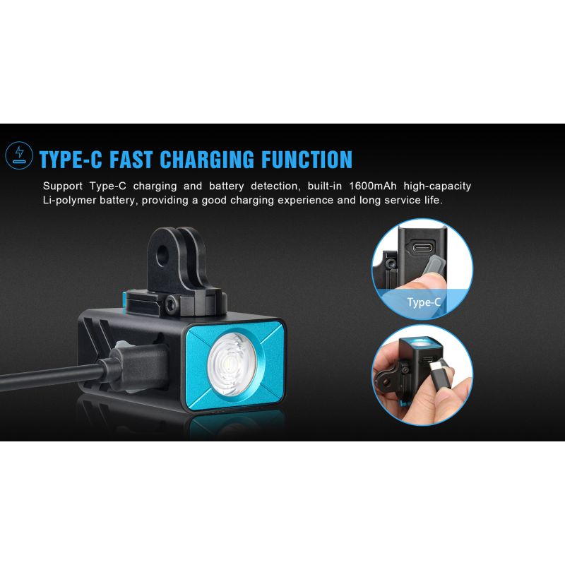TrustFire D2R Fietslicht 450LM Fietslamp Type-C Oplaadbaar Waterdicht IP66 Helderheid Fietsverlichting Veiligheid