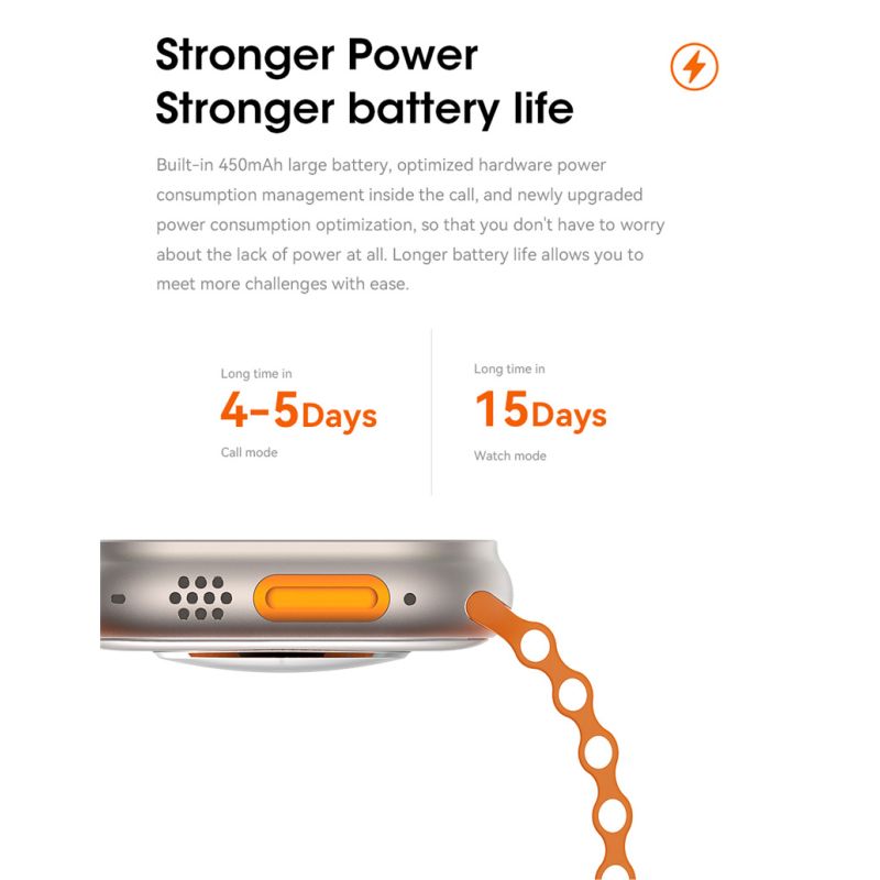 Smartwatch Ultra 9 Zwart 49mm | Bluetooth GPS NFC IP68 | Kompas Hartslag Bloeddruk NL | Android iOS