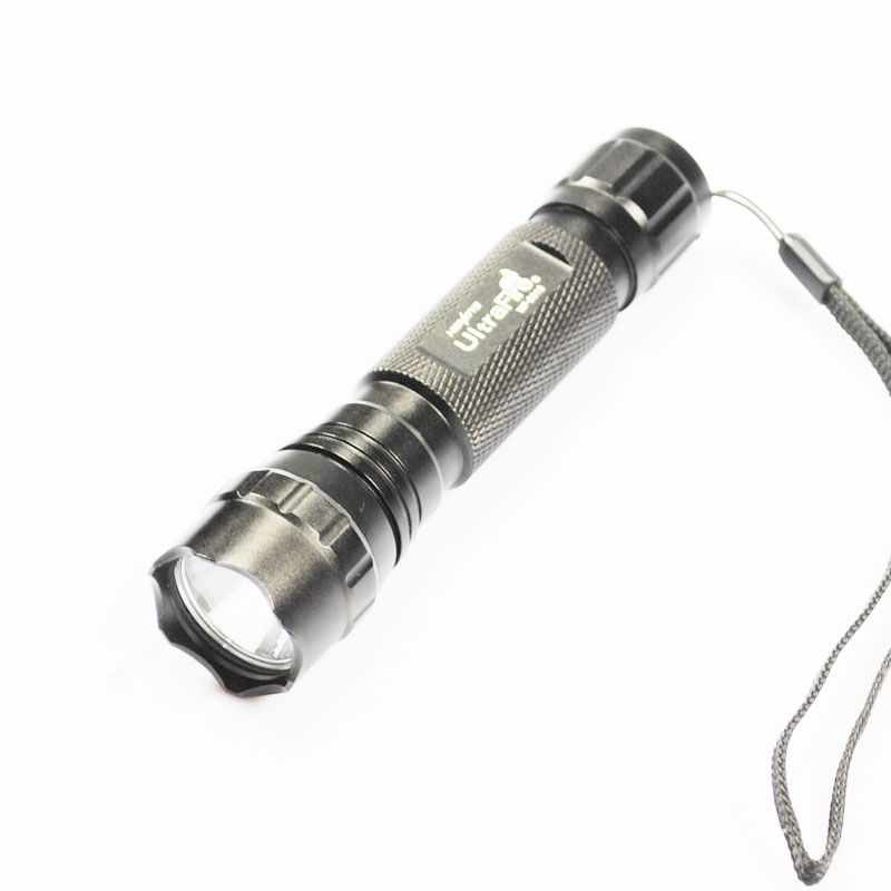 UltraFire WF-501B LED-zaklamp 1300 lumen 5-modi avonturiers zaklamp duurzame zwart aluminium hoge helderheid