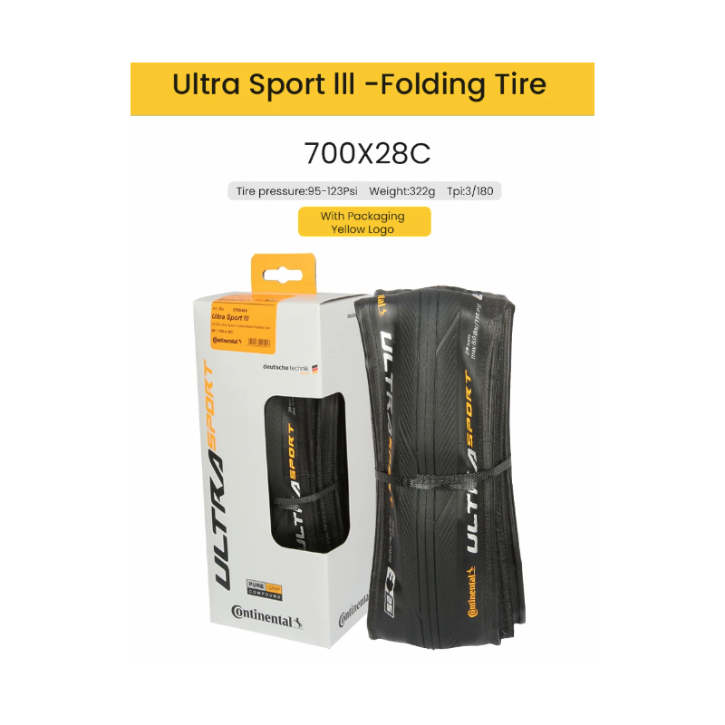 Continental ULTRA SPORT III GRAND SPORT RACE racefiets band 700x25C opvouwbare anti lek prestatieband