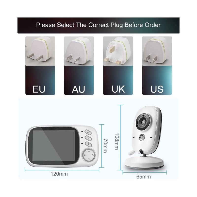 VB603 Video Babyfoon Tweeweg Audio Nachtzicht Veiligheid van Zuigelingen Langeafstandsverbinding Moeder