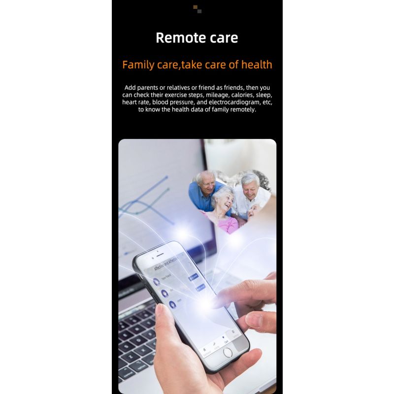 W11 Smartwatch: Bloedsuiker ECG Hartslag Band | Gezondheidsmonitor met Bloeddruk & Meer | Android/iOS