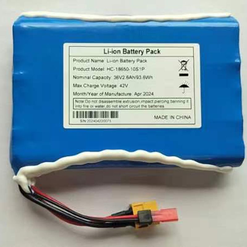 36V batterijpakket 10S1P Li-Ion veilige en lichte batterij voor vierwielig skateboard en kleine visplaat