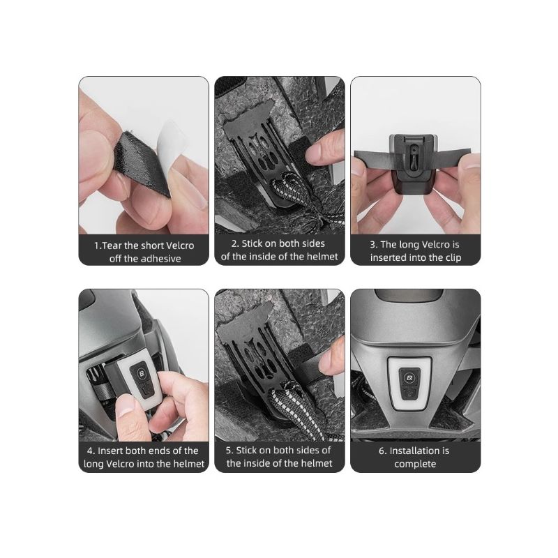 ROCKBROS fietshelm met geïntegreerd LED-licht en ultralicht ontwerp voor zichtbaarheid en comfort fietsveiligheid