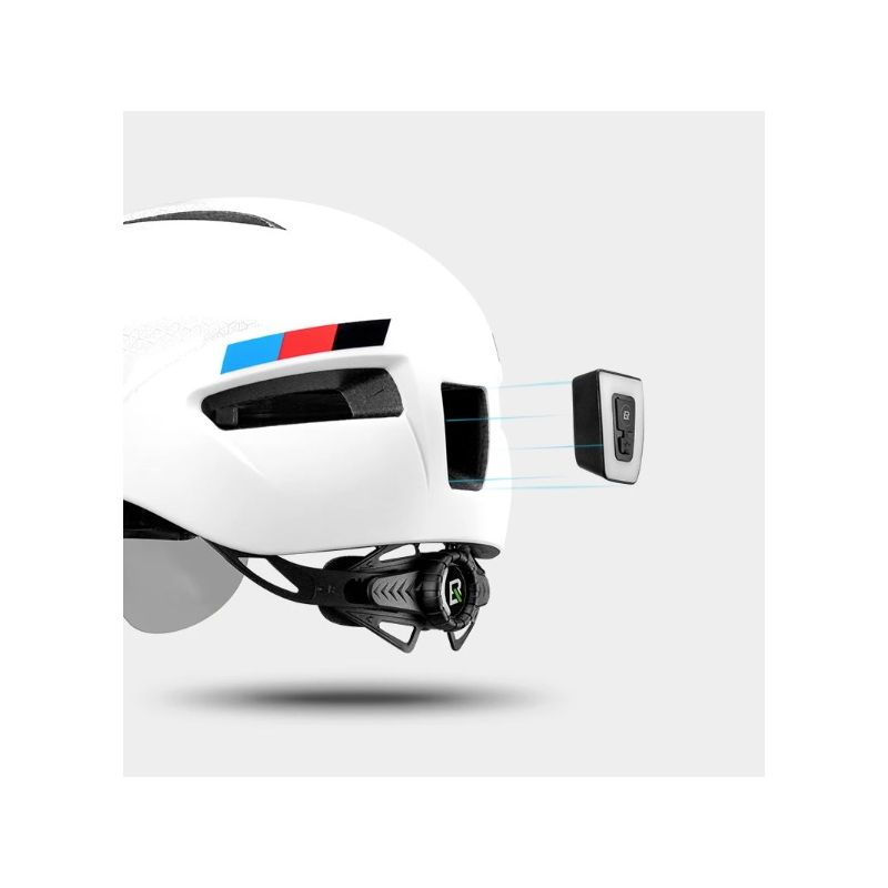 ROCKBROS fietshelm met geïntegreerd LED-licht en ultralicht ontwerp voor zichtbaarheid en comfort fietsveiligheid