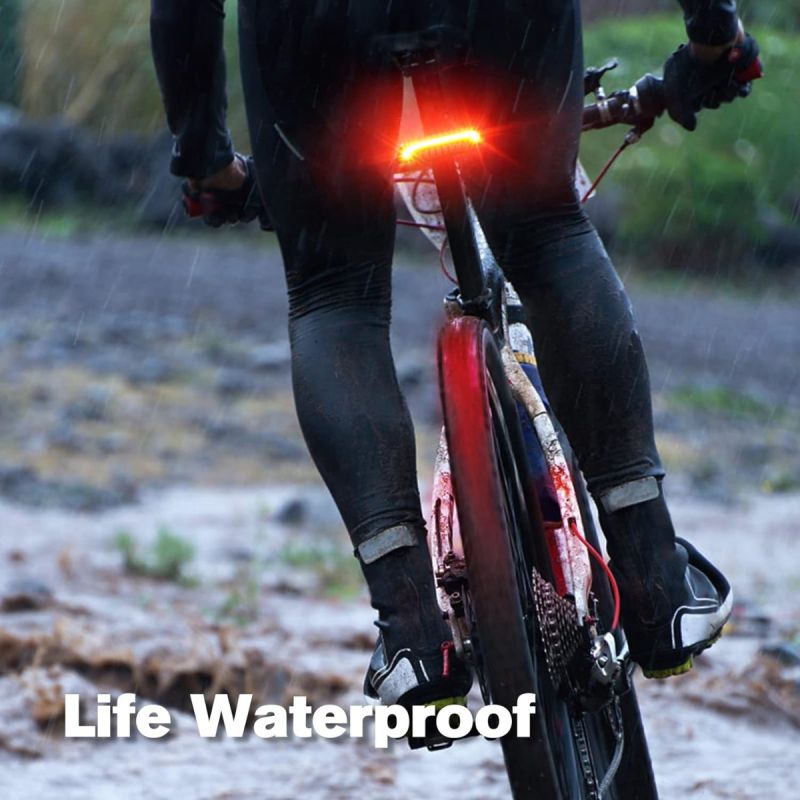 Meilan X5 Slim Fiets Achterlicht met Richtingaanwijzers & Auto Remlicht | Draadloos, USB Oplaadbaar Veiligheidslicht