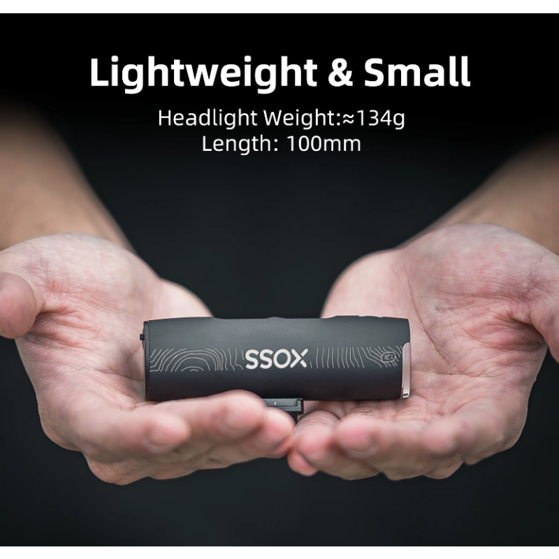 XOSS XL-1200 Fietskoplamp 1200 Lumen Fietsaccessoire met Zes Lichtmodi Type-C Opladen Waterdichte Koplamp