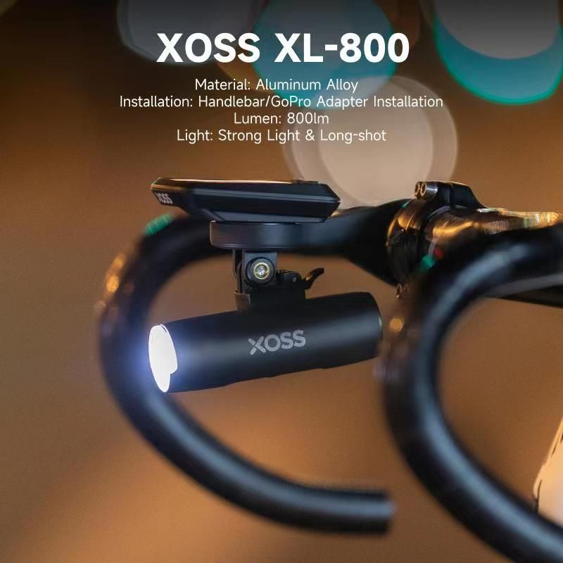 XOSS Fietslamp Koplamp 800Lm Waterdichte USB Oplaadbare MTB Voorlamp LED Fietslicht Hoge Helderheid 5 Modi