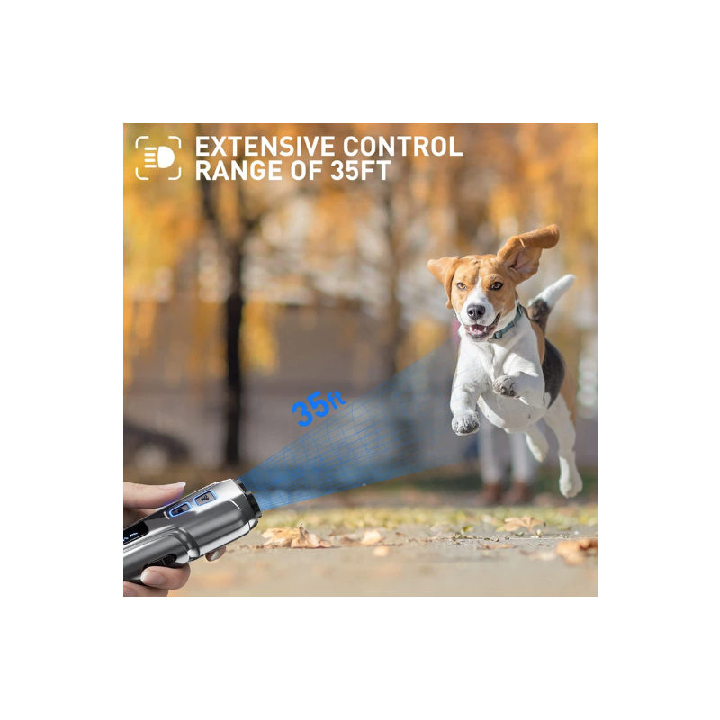 Veelzijdig Ultrasoon Hondenafweermiddel met LED zaklamp voor Humane Blaftraining en Gedragsverandering honden