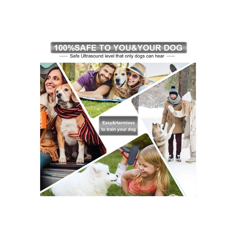 Veelzijdig Ultrasoon Hondenafweermiddel met LED zaklamp voor Humane Blaftraining en Gedragsverandering honden