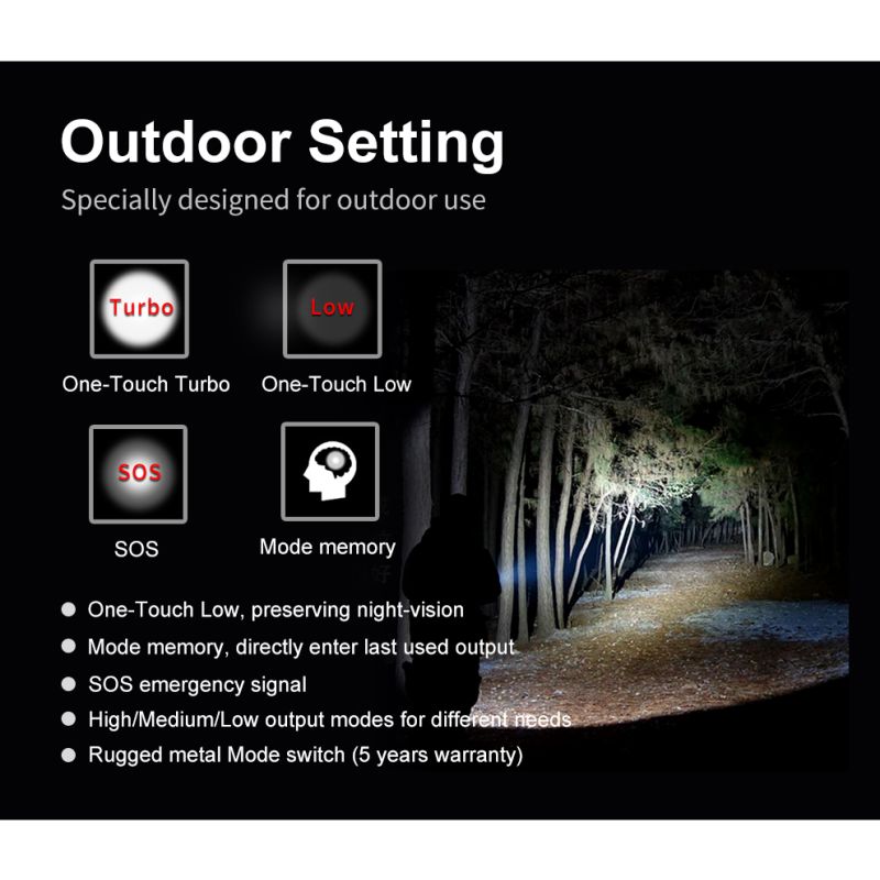 Klarus XT21X Pro XHP70.2 LED zaklamp krachtige 4400 lumen outdoor zaklamp met oplaadbare 21700 batterij