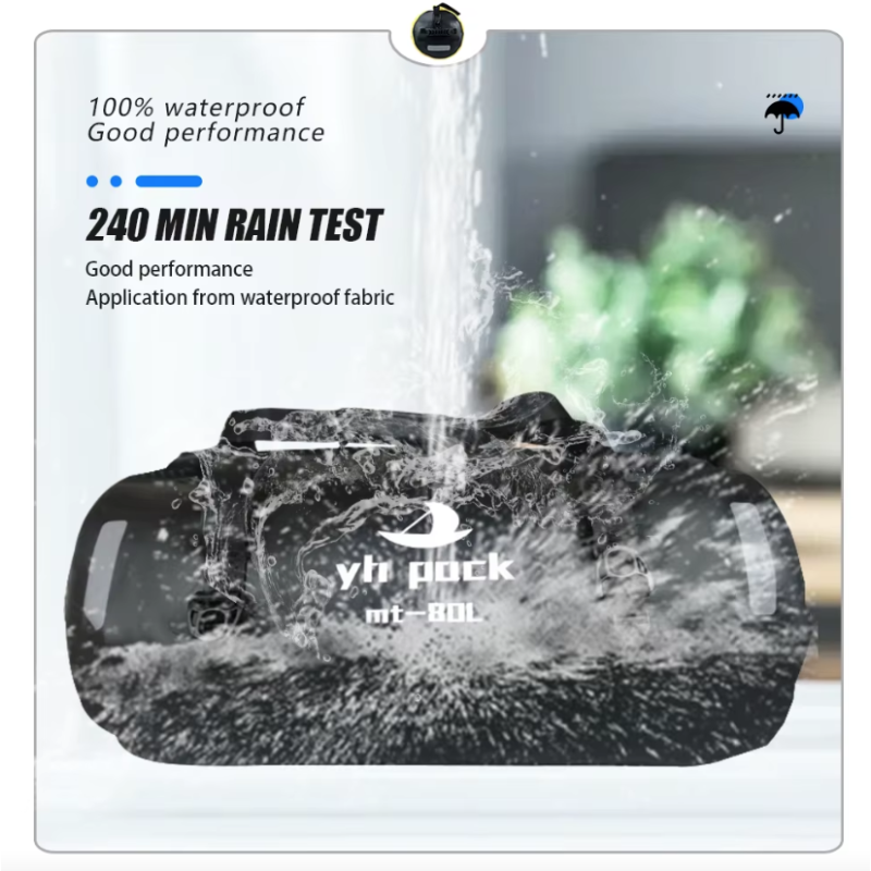 Motorfietstas XXL 40/80L - Waterdicht, draagbaar & multifunctioneel! Perfect voor avontuur & woon-werk.