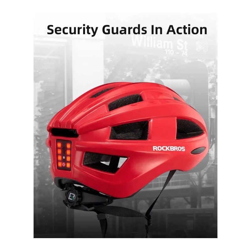 ROCKBROS Fietshelm met LED-achterlicht Ultralicht en Waterafstotend MTB en Racefietshelm Fietsveiligheid