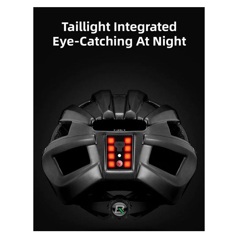 ROCKBROS Fietshelm met LED-achterlicht Ultralicht en Waterafstotend MTB en Racefietshelm Fietsveiligheid