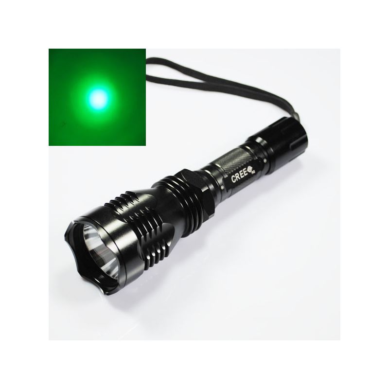 Uniquefire HS-802 groene LED-zaklamp lange reikwijdte betrouwbaar waterbestendig duurzaam aluminiumlegering