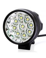 9T6 Fietsverlichting 9 * T6 10800 Lumen 3 Modi LED Fietskoplamp Inclusief batterij en oplader - Zwart