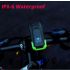 Fietsverlichting 2x T6 2400 Lumen USB oplaadbaar LED zes lichtmodi slimme modus zichtbaarheid fietslicht voorkant