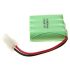 4x AA 4.8V 1800mAh Ni-MH Oplaadbare Batterij met 557 Plug voor Speelgoedauto Accu, Stabiele Prestaties