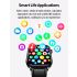 ET570 Smartwatch Bloedglucose ECG Bloeddruk voor Android iOS | H-band Gezondheidspartner IP68