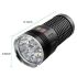 SKY RAY LED zaklamp 15000 lumen oplaadbaar USB Type-C buitenzaklamp robuuste vliegtuig-aluminium 4 modi