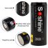Soshine 26650 5500mAh Li-ion oplaadbare batterijen 2-pack hoge capaciteit voor elektronica en gereedschappen