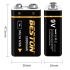 Beston 9V 1000mAh micro USB oplaadbare batterij voor RC helikopters milieuvriendelijke li-ion batterij