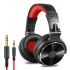Oneodio Pro-10 DJ & Studio Hoofdtelefoon | Over-Ear HiFi Bedrade Monitor voor PC & Telefoon | Rood/Zwart