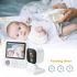 AMB900 Video-Babyfoon 2,8 inch IPS scherm 720P Betrouwbare Draadloze Babycamera Nachtzicht Tweeweg Intercom