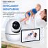ABM501 Video Babyfoon 2.4G Draadloos 5.0 Inch LCD Nachtzicht 2-weg Audio Temperatuur Monitoring Gemoedsrust