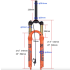 Bolany Mountainbike Vork 27.5/29 inch MTB Luchtvering voor Rijcomfort en Schokabsorberende Outdoor Prestaties