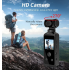 4K Ultra HD Actiecamera, Roteerbare 270 Graden Vlog Camera met Wifi, Mini Zakformaat Sportscam Helm Racefiets Driver Recorder