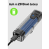TOWILD CL600 fietslamp USB oplaadbaar hoge lumen helderheid waterdichte voorlamp met 2000mAh batterij