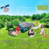 GPS draadloze hondenomheining met verstelbare sterkte bereik 100-3300 ft hond veiligheid huisdiertraining