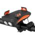 Multifunctionele 4 in 1 MTB fietsverlichting USB oplaadbare LED koplamp met verstelbare telefoonhouder & powerbank