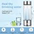 Draagbare Waterstof Generator Waterbeker Ionisator 420ml Gezondheid Antioxidant Hoog Borosilicaatglas