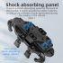 ROCKBROS Telefoonhouder Aluminium Draaibare en Verstelbare Motorfietstelefoonhouder met Siliconen Schokabsorptie