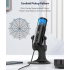 MU900PRO RGB USB microfoon professionele condensatormicrofoon met dynamische RGB-verlichting voor content creators
