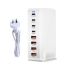 240W GaN Desktop Oplader 8-poorts USB Type C PD Snel Opladen met Slimme Technologie voor Multi-apparaat