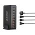 240W GaN Desktop Oplader 8-poorts USB Type C PD Snel Opladen met Slimme Technologie voor Multi-apparaat