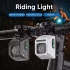 NiteBeam CL1600 duurzame fietslamp MTB fiets voorlamp met dubbele schakelaar Type-C opladen voor nacht rijden