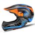 ROCKBROS kinderfietshelm afneembaar volledig gezicht integraal gegoten MTB helm voor avontuurlijke sporten