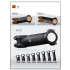 TOSEEK Fiets Stuurpen 28.6-31.8mm Aluminium Carbon Verstelbare Hoek MTB Lichtgewicht Duurzaam Fietsaccessoires